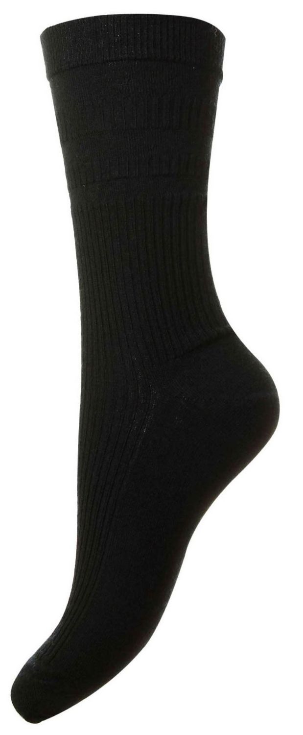 HJ Socks HJ910 Softop Bamboo (Black)